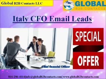 Italy CFO Email Leads