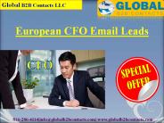 European CFO Email Leads