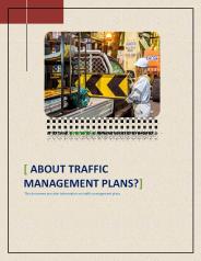 What Can You Understand By Traffic Management Plans?