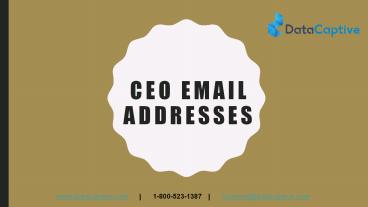 Where can I buy verified email database of CEO?