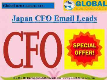 Japan CFO Email Leads