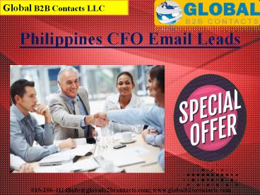 Philippines CFO Email Leads