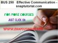 BUS 250   Effective Communication - snaptutorial.com PowerPoint PPT Presentation