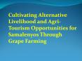 Cultivating Alternative Livelihood and Agri-Tourism Opportunities for Samalenyos Through Grape Farming PowerPoint PPT Presentation
