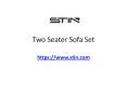 Two Seater Sofa Set PowerPoint PPT Presentation