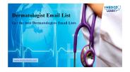 Dermatologist Email List