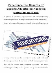 Benefits of Booking Advertising Agency