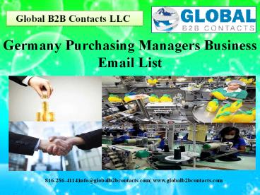 Germany Purchasing Managers Business Email List