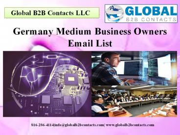 Germany Medium Business Owners Email List