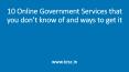 10 Online Government Services that you don't know of and ways to get it (1) PowerPoint PPT Presentation