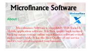 Microfinance Software in India from Websoftex