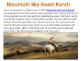 Mountain Sky Guest Ranch Vacations PowerPoint PPT Presentation