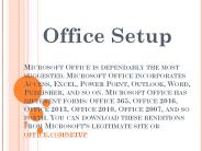 office.com/setup – Activate, Setup and Install