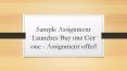 Sample Assignment Launches buy 1 get 1 Assignment Offers