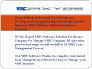 Pixyrs Softech NBFC Software Solution for Loan Management