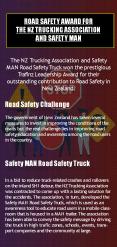 Road Safety Award for the NZ Trucking Association and Safety MAN PowerPoint PPT Presentation