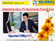  Administrative Professionals Email List