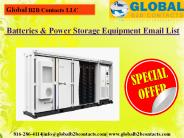 Batteries & Power Storage Equipment Email List