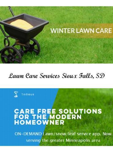 Lawn Care Services Sioux Falls, SD
