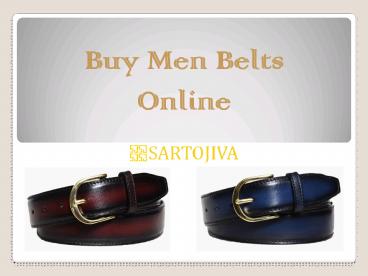 Buy Men Belts Online