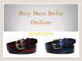 Buy Men Belts Online