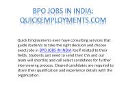 BPO jobs in India 2019
