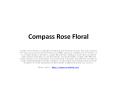 Compass Rose Floral PowerPoint PPT Presentation