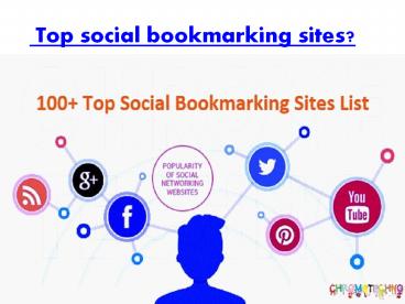 Top social bookmarking sites?