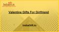 Online Valentine Gifts for Girlfriend