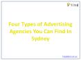 Four Types of Advertising Agencies You Can Find in Sydney PowerPoint PPT Presentation