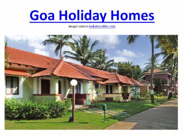 Villas in Goa
