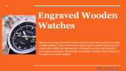 Engraved Wooden Watches - Mistura