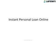 Instant Personal Loan