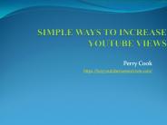 Simple Ways To Increase YouTube Views