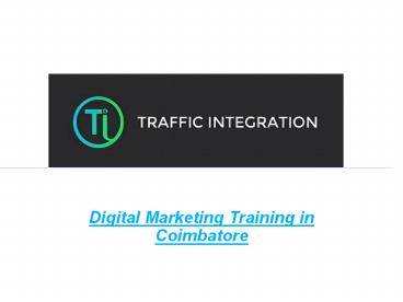 Digital marketing training in Coimbatore