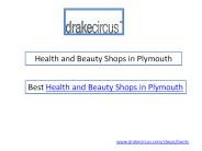 Health and Beauty Shops in Plymouth