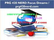 PRG 420 NERD Focus Dreams / prg420nerd.com