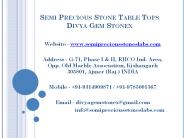 Semi Precious Stone Table Tops Divya Gem Stonex
