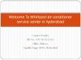 Whirlpool air conditioner service center in hyderabad PowerPoint PPT Presentation