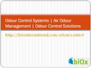 Odour Control Systems and Air Odour Management