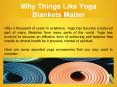 Soft Cotton Yoga Blankets in Canada – Yogavni PowerPoint PPT Presentation