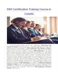 PMP Training in Canada And PMP Exam Prep Course in Canada PowerPoint PPT Presentation