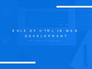Role of html in web development