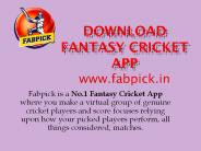 Download Fantasy Cricket App