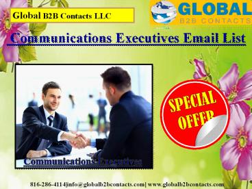 Communications Executives Email List
