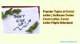 Popular Types of Cover Letter | Software Tester Cover Letter, Cover Letter Flight Attendant PowerPoint PPT Presentation