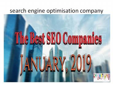 search engine optimisation company & best seo company