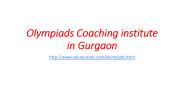 Olympiads Coaching in Gurgaon