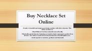 Buy Designer Necklace Set Online