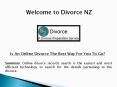 Apply for divorce online, divorce NZ, divorce in New Zealand PowerPoint PPT Presentation